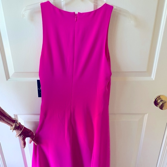 NWT Lauren Ralph Lauren Exotic Pink Sleeveless A-line Shift Tank Dress size 2 - Picture 3 of 14